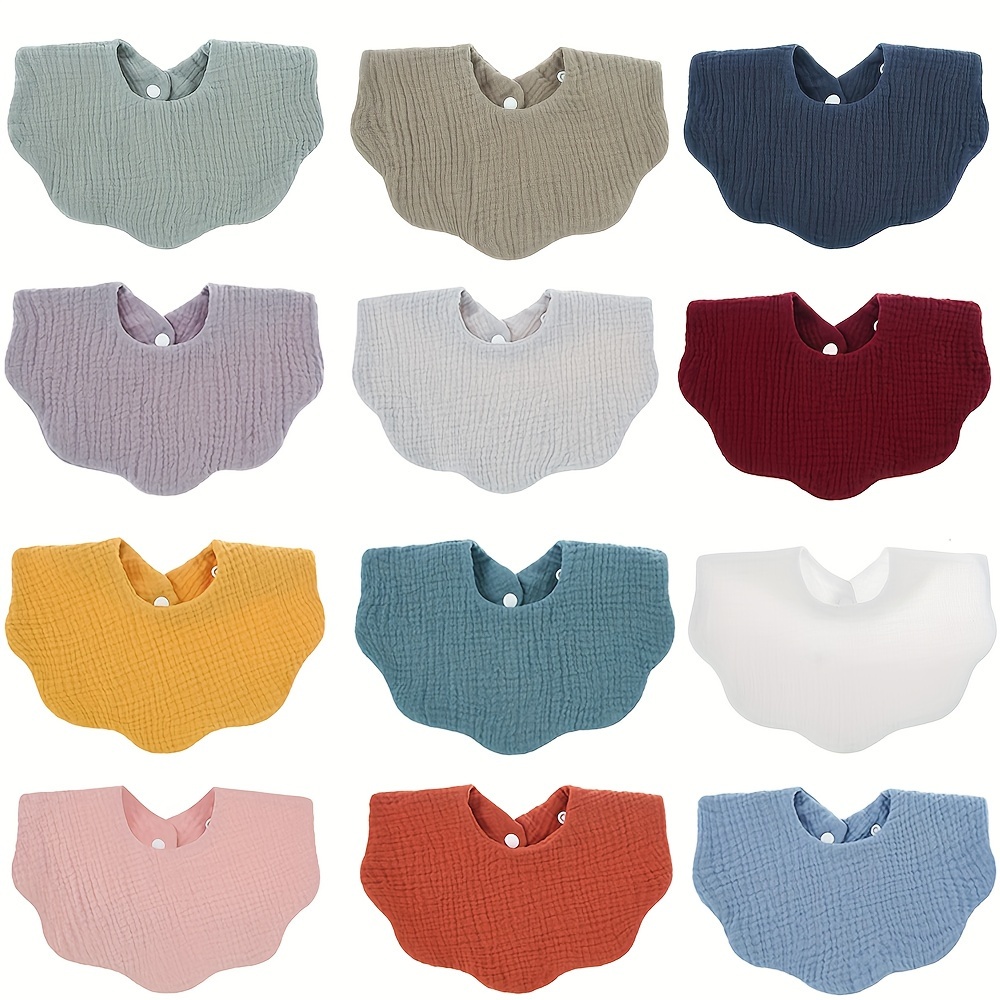 Baby Products Kit - 1pcs Cotton Soft Baby Bibs Solid