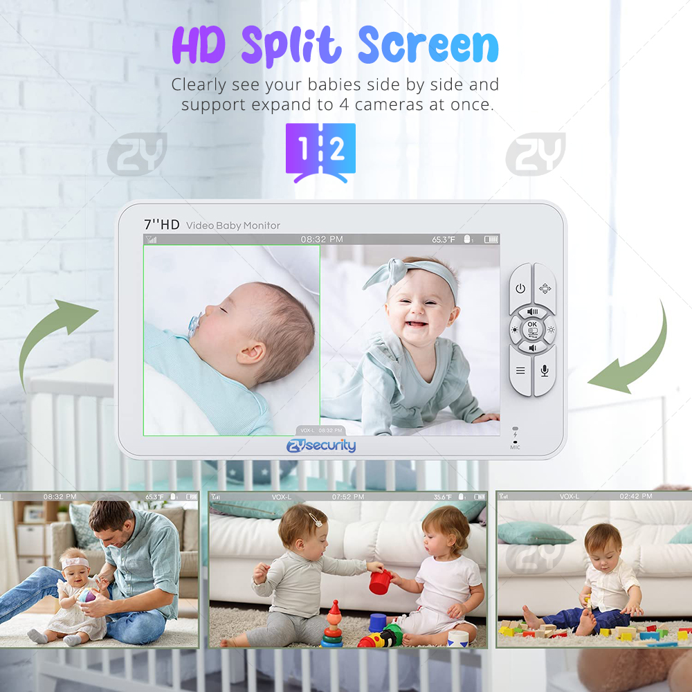 7.0 inch Video Baby Monitor HD - đánh giá và giá Baby Products Video