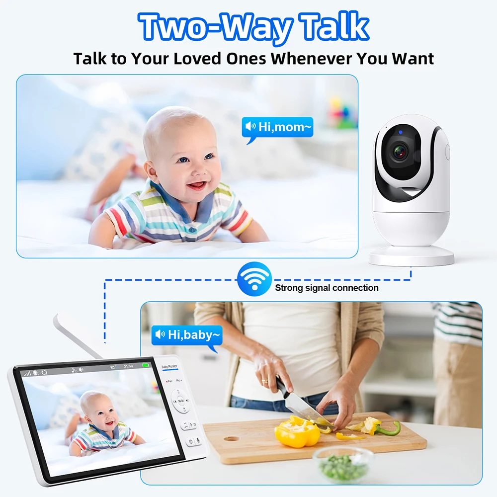 7.0'' Video Baby Monitor 720P  - đánh giá và giá Baby Products Video