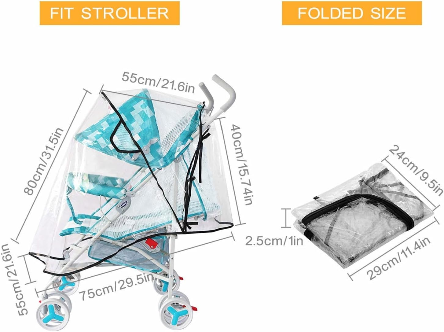 Baby Stroller Rain Cover, Univ - đánh giá và giá Stroller Rain Cover