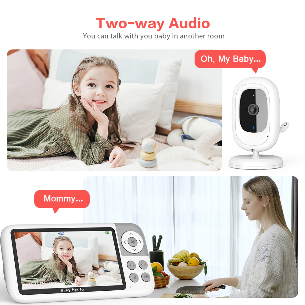 5.0 inch 720P Video Baby Monit - đánh giá và giá Baby Products Video